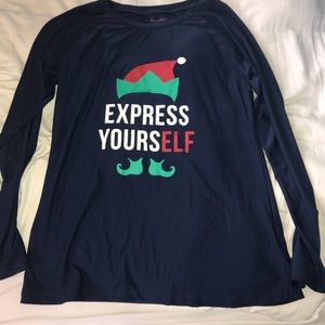“express yousELF” long sleeve sleepwear